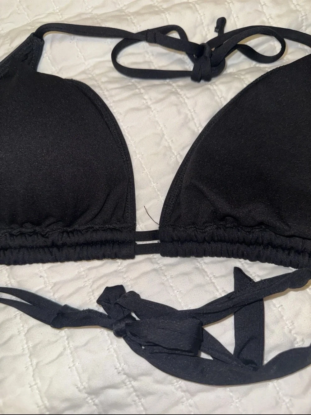 Mossimo Women's Size D/DD Black Halter Style Bikini Top